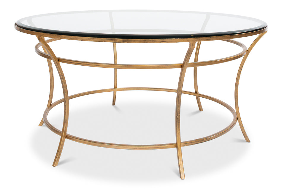 Round Coffee Table by Sarreid Ltd - view 6