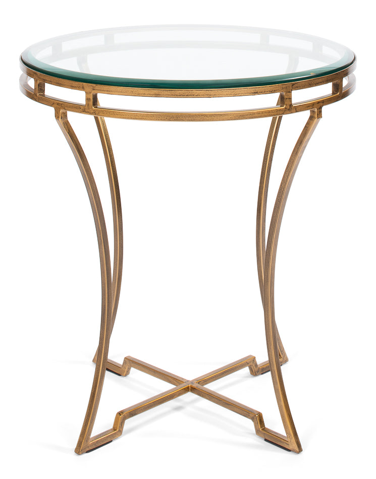 Round Side Table by Sarreid Ltd - view 2