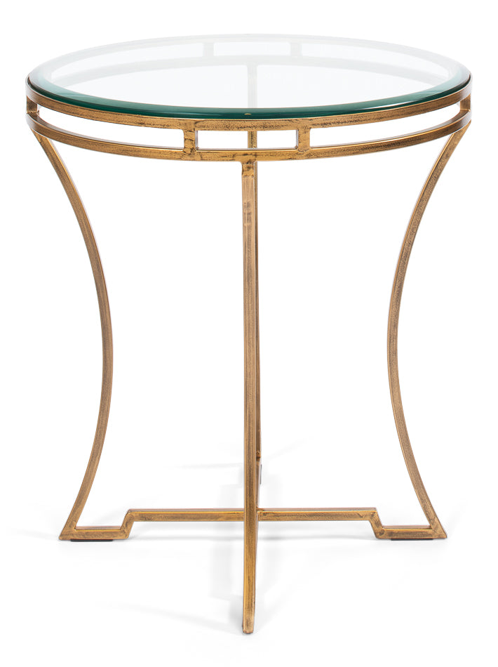 Round Side Table by Sarreid Ltd - view 3