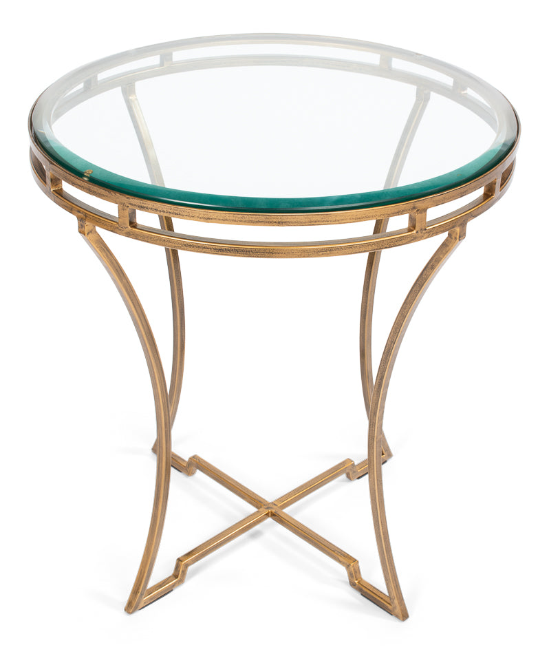 Round Side Table by Sarreid Ltd - view 4