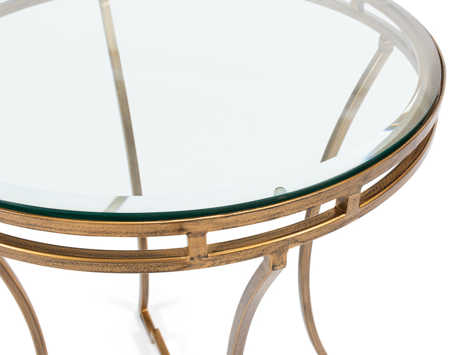 Round Side Table by Sarreid Ltd - view 7