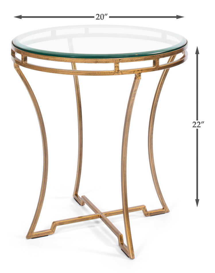 Round Side Table by Sarreid Ltd - view 6