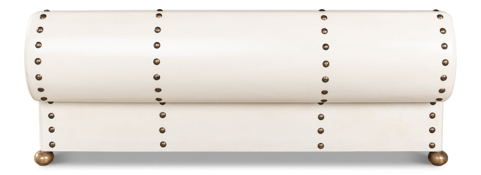 Leather Telescope Box by Sarreid Ltd - view 9