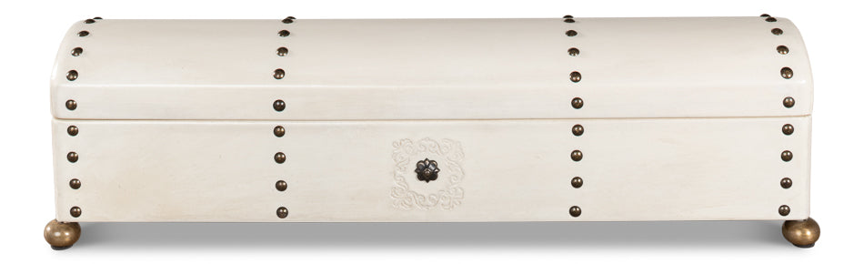 Leather Telescope Box by Sarreid Ltd - view 2