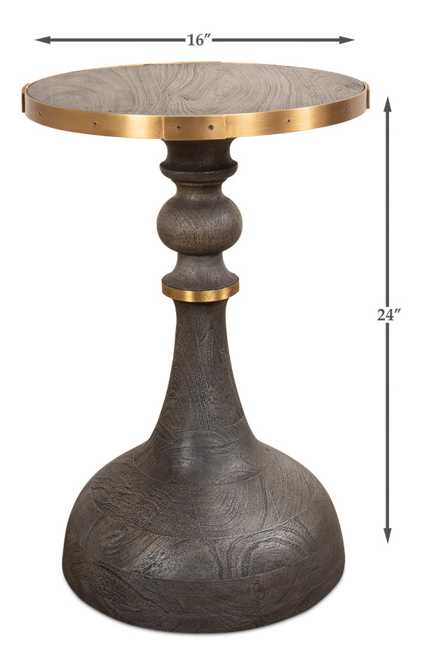 Upturned Goblet Side Table by Sarreid Ltd - view 6