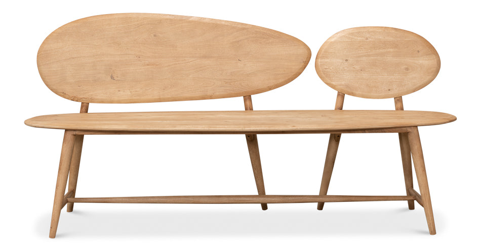 Pebble Bench by Sarreid Ltd - view 2