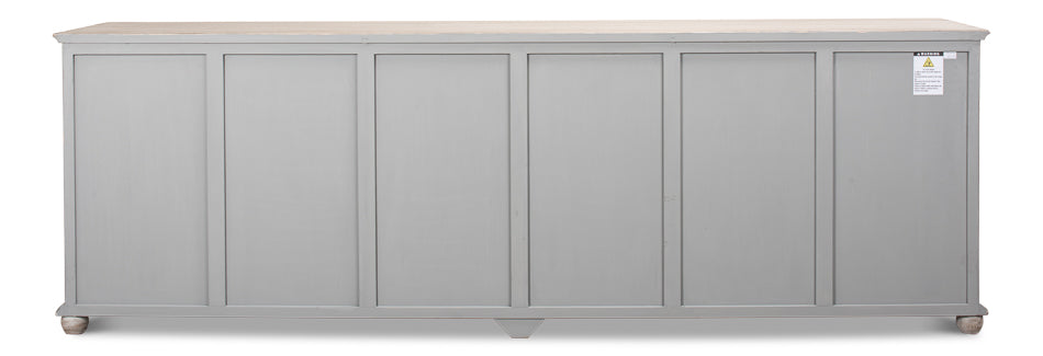 Six Diamonds Sideboard, French Grey by Sarreid Ltd - view 8