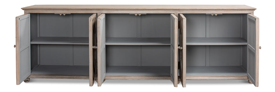 Six Diamonds Sideboard, French Grey by Sarreid Ltd - view 3