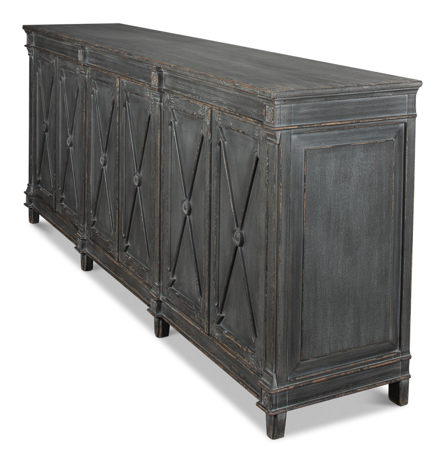 Marksman Sideboard, Concrete Grey by Sarreid Ltd - view 11