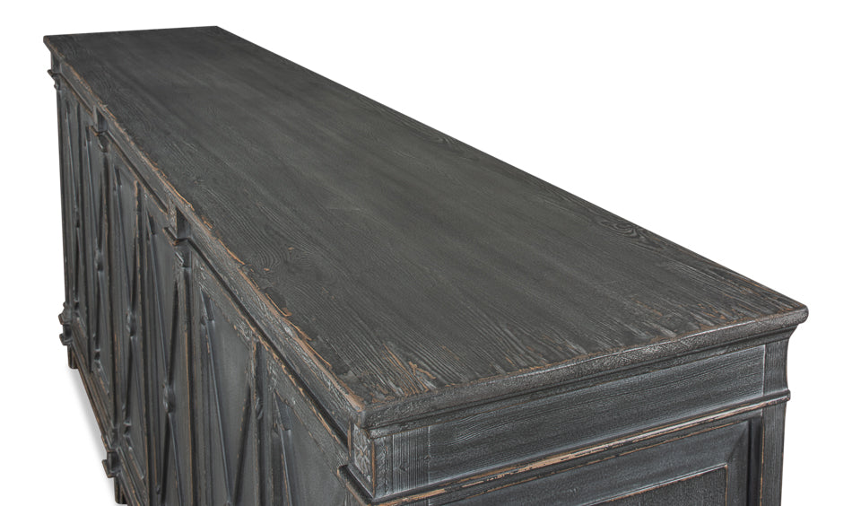 Marksman Sideboard, Concrete Grey by Sarreid Ltd - view 4