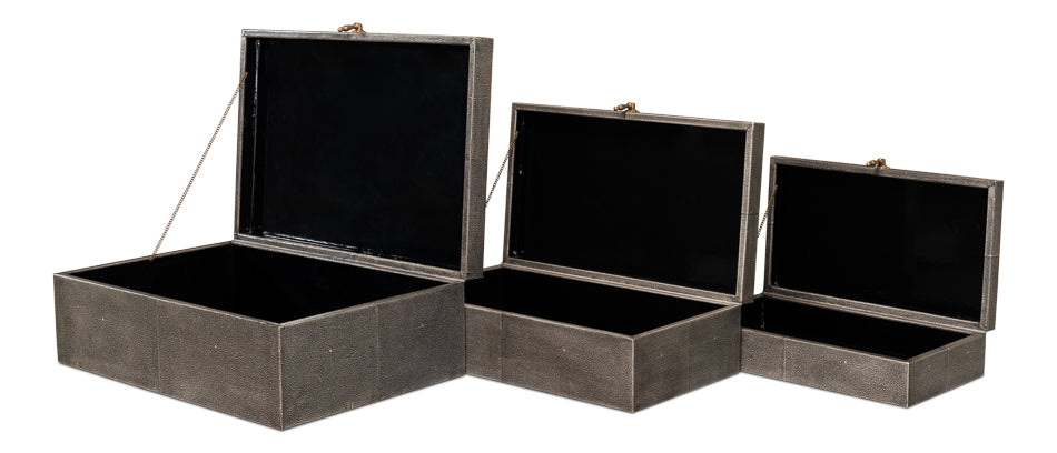 Cosmos Nesting Boxes, Set Of Three by Sarreid Ltd - view 11