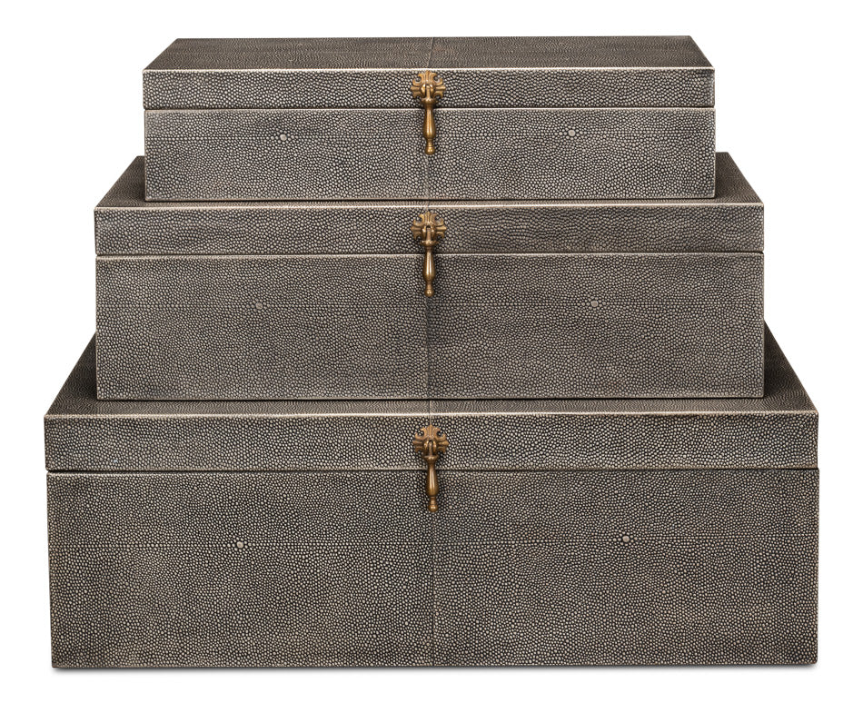 Cosmos Nesting Boxes, Set Of Three by Sarreid Ltd - view 2