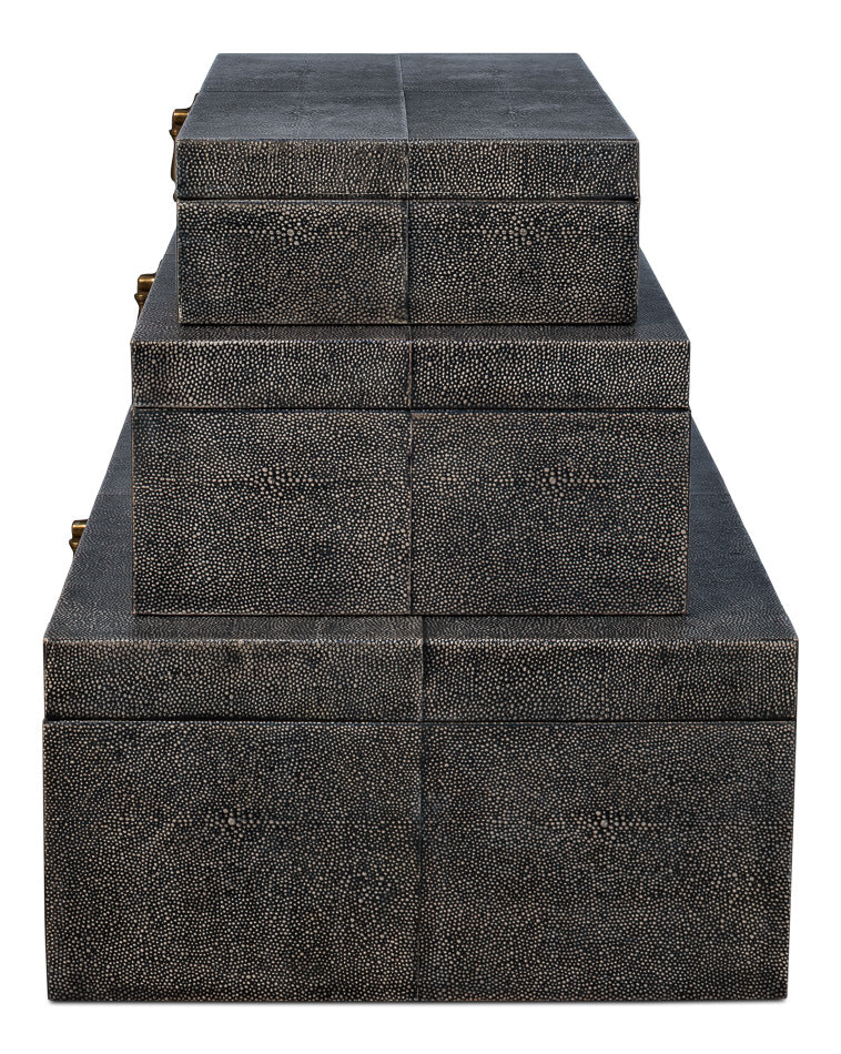 Cosmos Nesting Boxes, Set Of Three by Sarreid Ltd - view 3