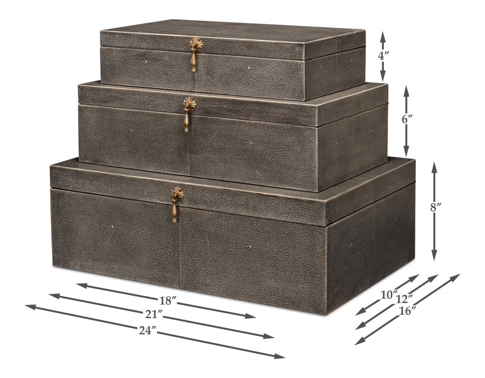 Cosmos Nesting Boxes, Set Of Three by Sarreid Ltd - view 6