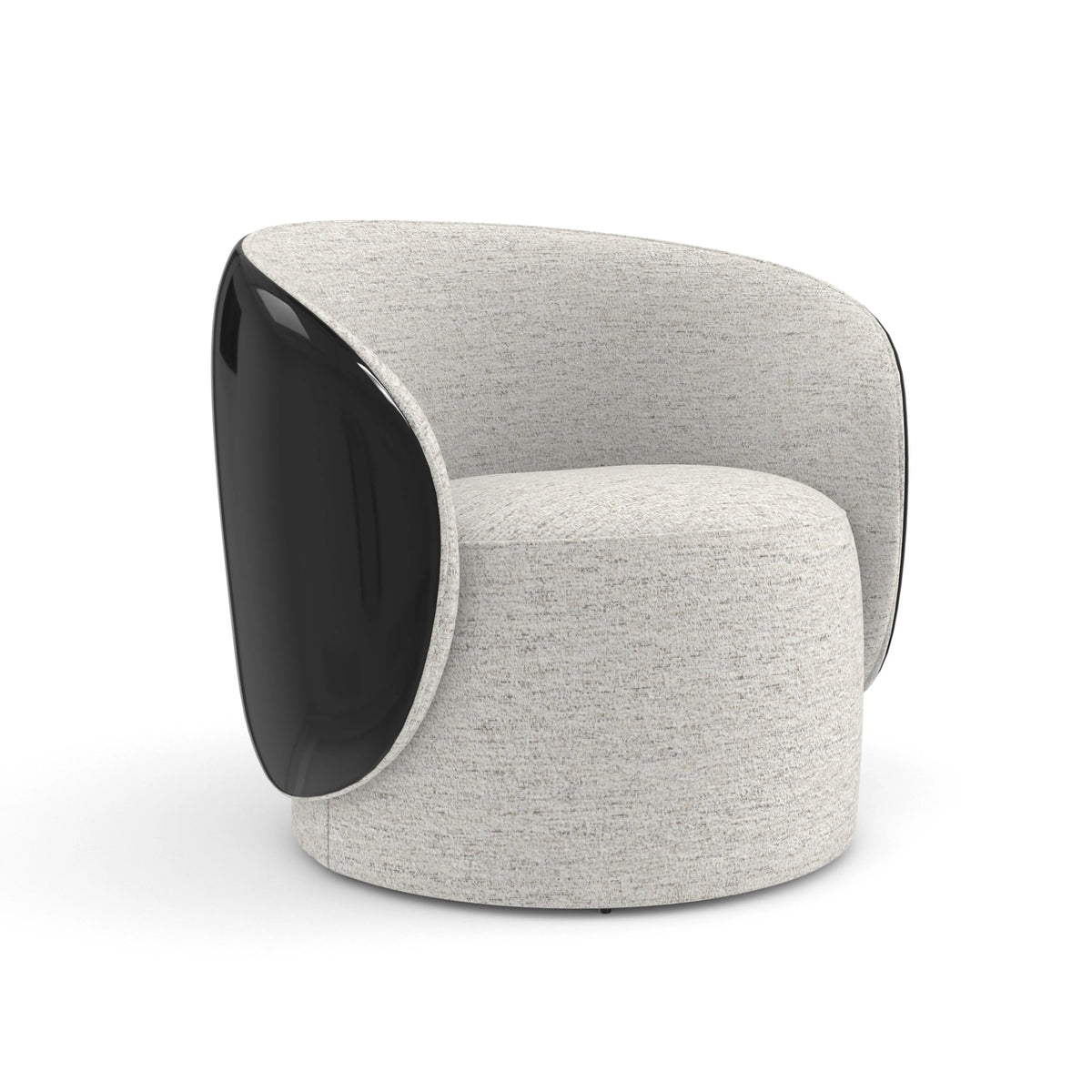 Cuff Swivel Chair Piano Black 33" by Caracole - view 4