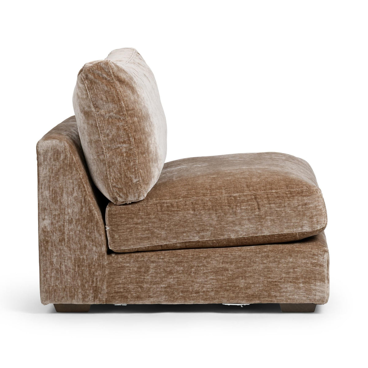 Ludwig Armless Chair - Oyster Taupe by Classic Home - view 3