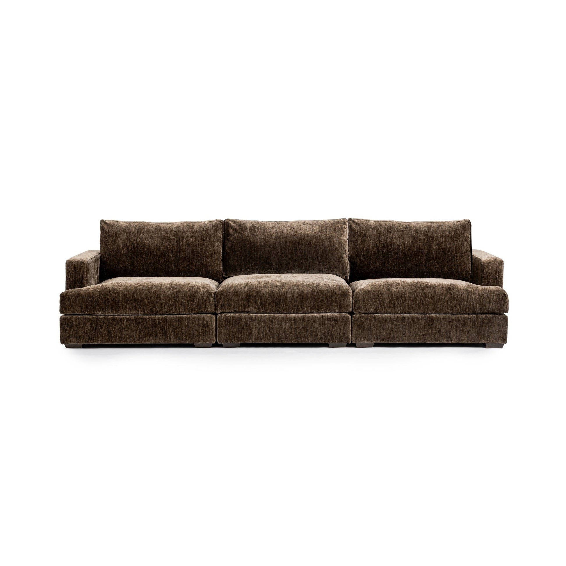 Ludwig 3 Piece Sofa - Mossed Brown
