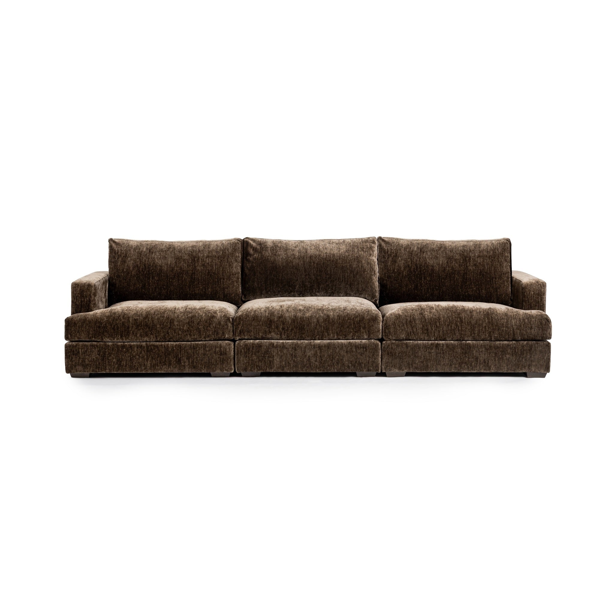 Ludwig 3 Piece Sofa - Mossed Brown