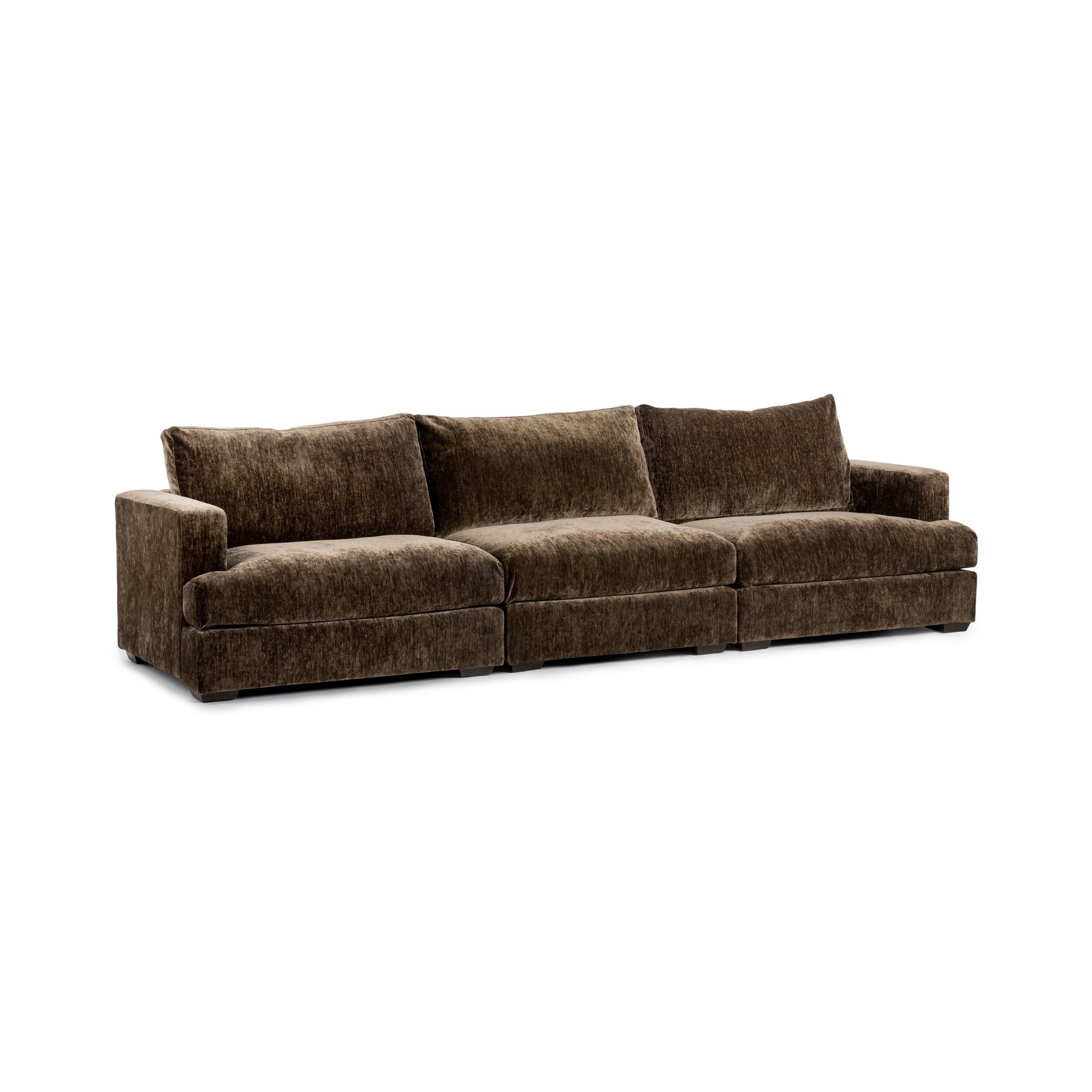 Ludwig 3 Piece Sofa - Mossed Brown