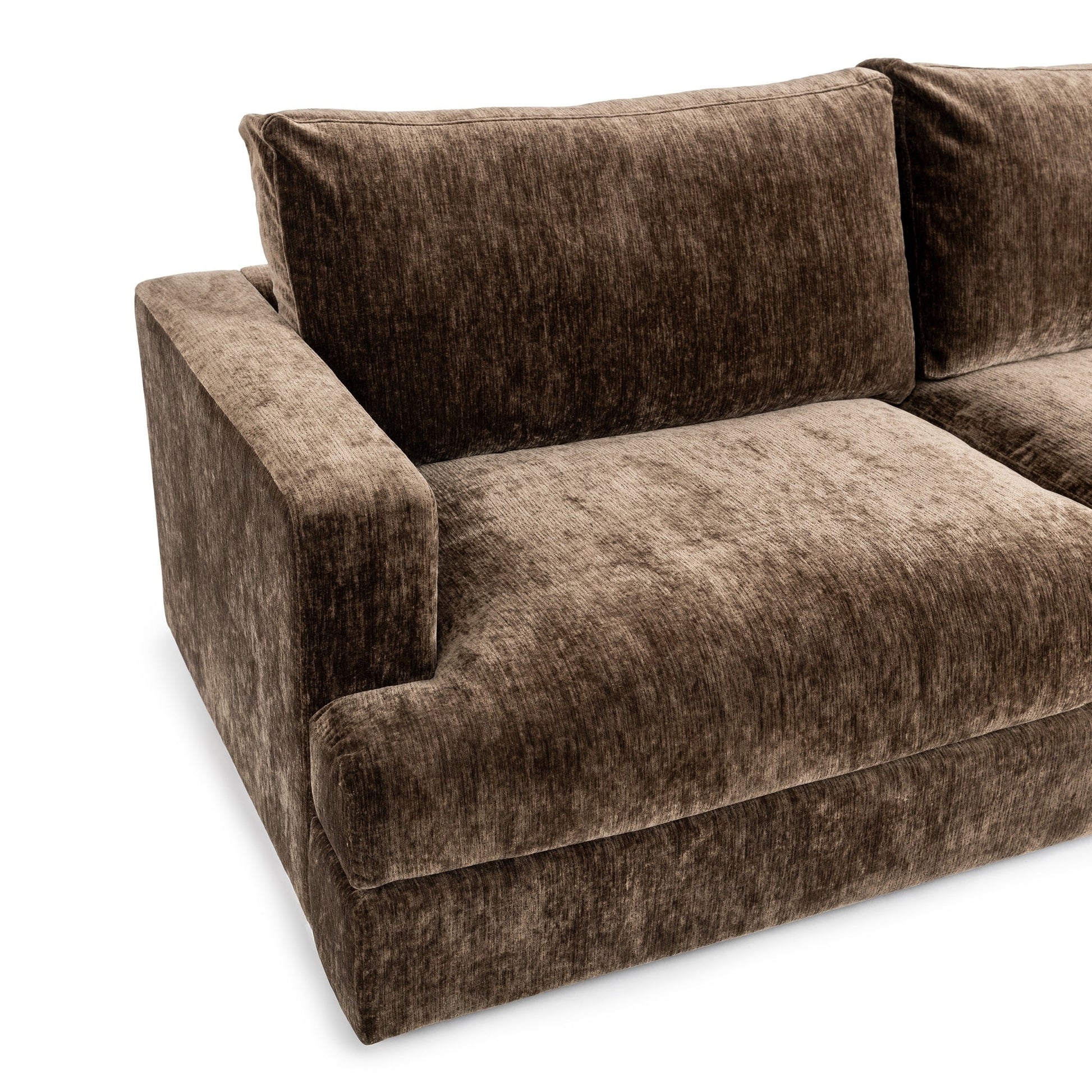 Ludwig 3 Piece Sofa - Mossed Brown
