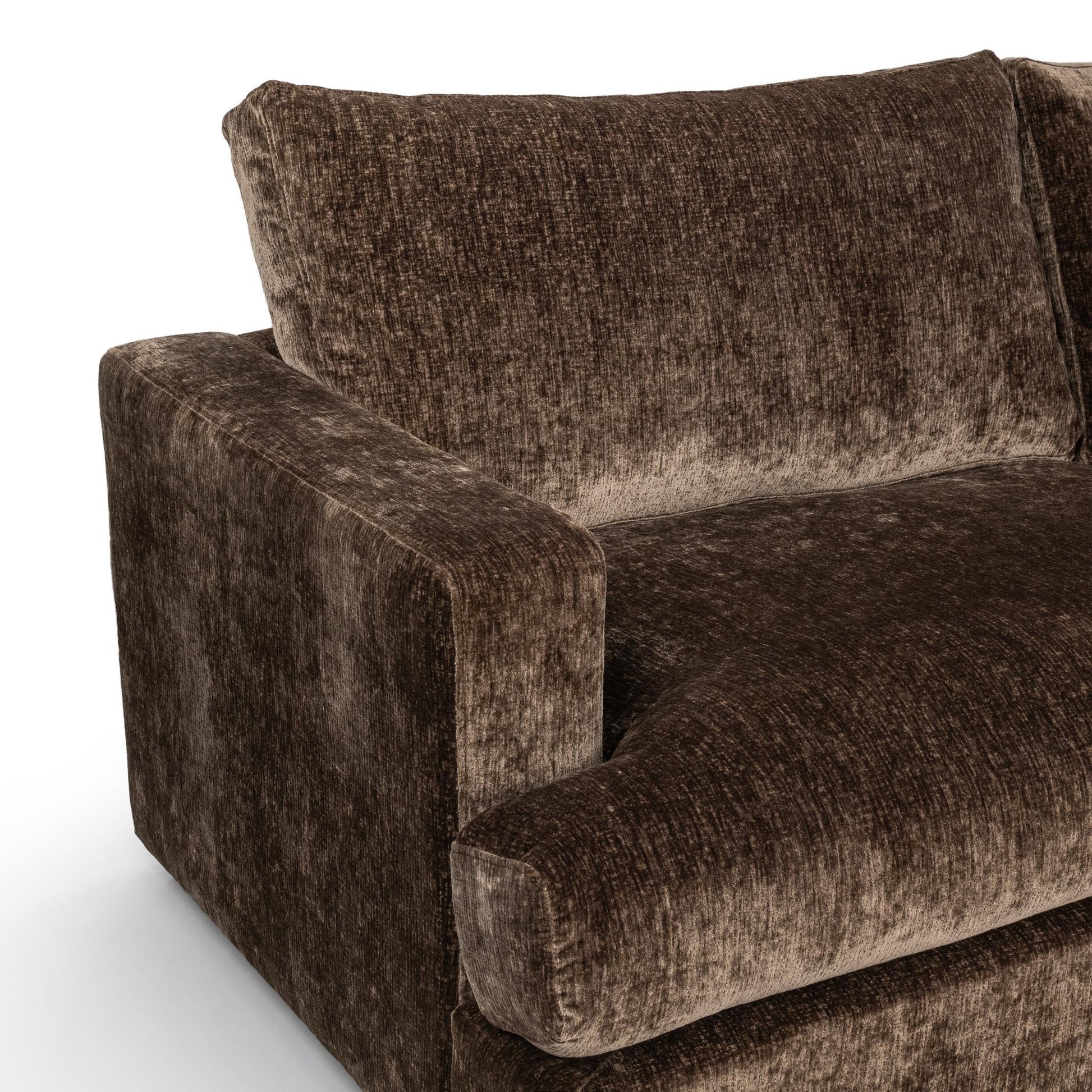 Ludwig 5 Piece Sectional - Mossed Brown