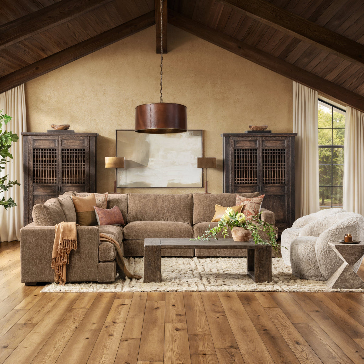 Ludwig 5 Piece Sofa Oyster Taupe by Classic Home - view 7