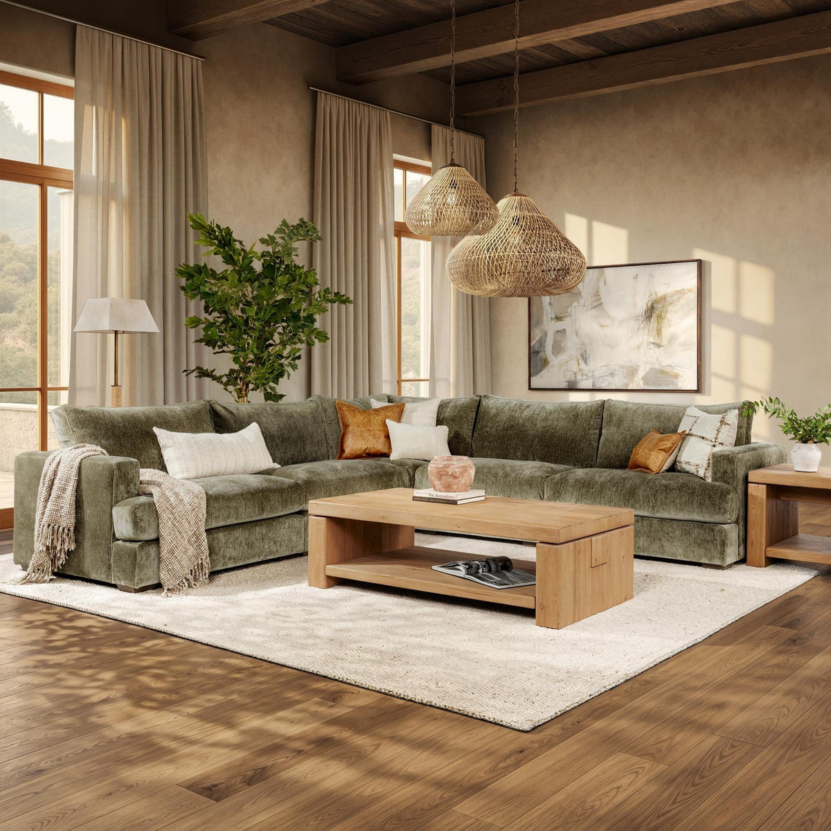 Ludwig 5 Piece Sofa - Willow Drift by Classic Home - view 8