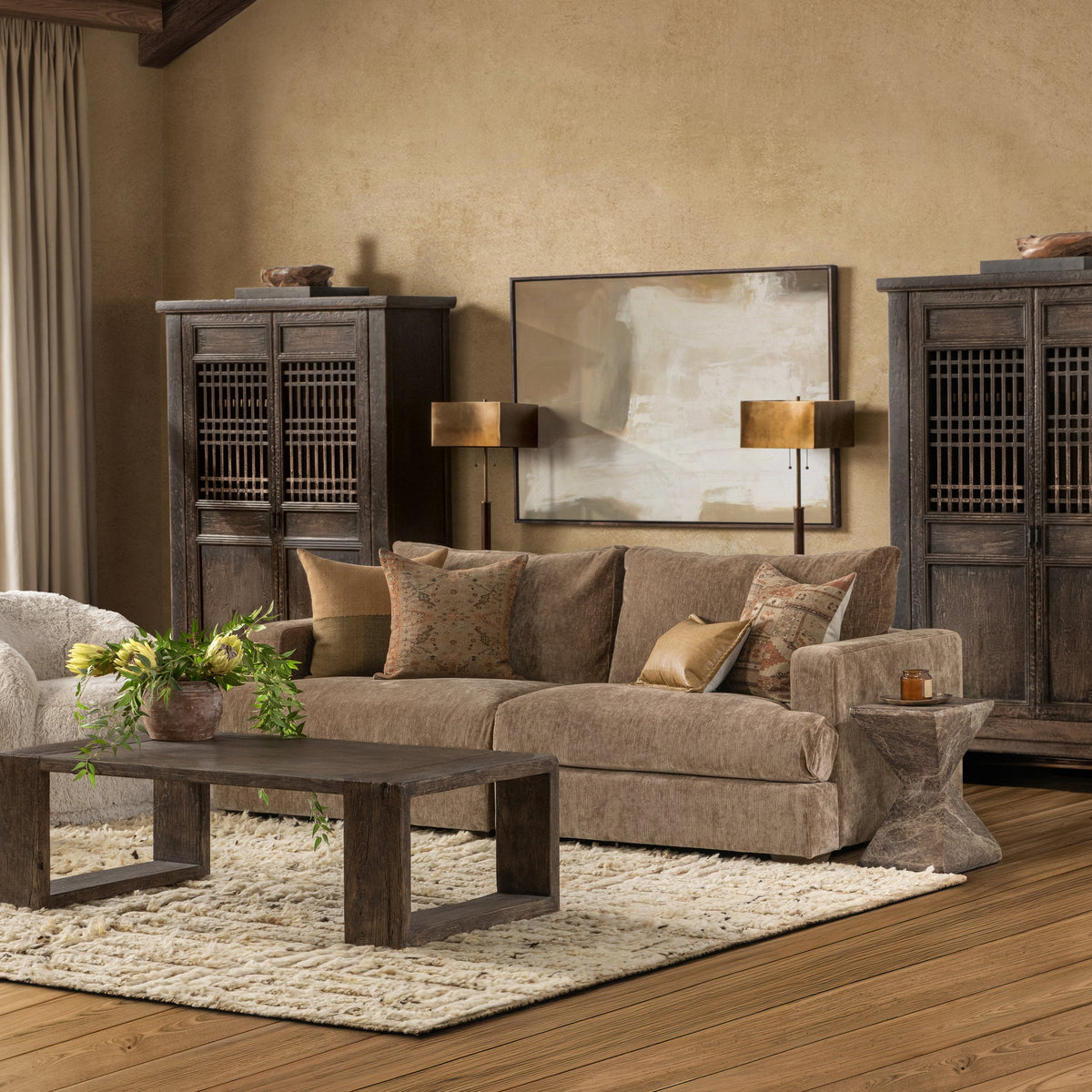 Ludwig 2 Piece Sofa - Oyster Taupe by Classic Home - view 6