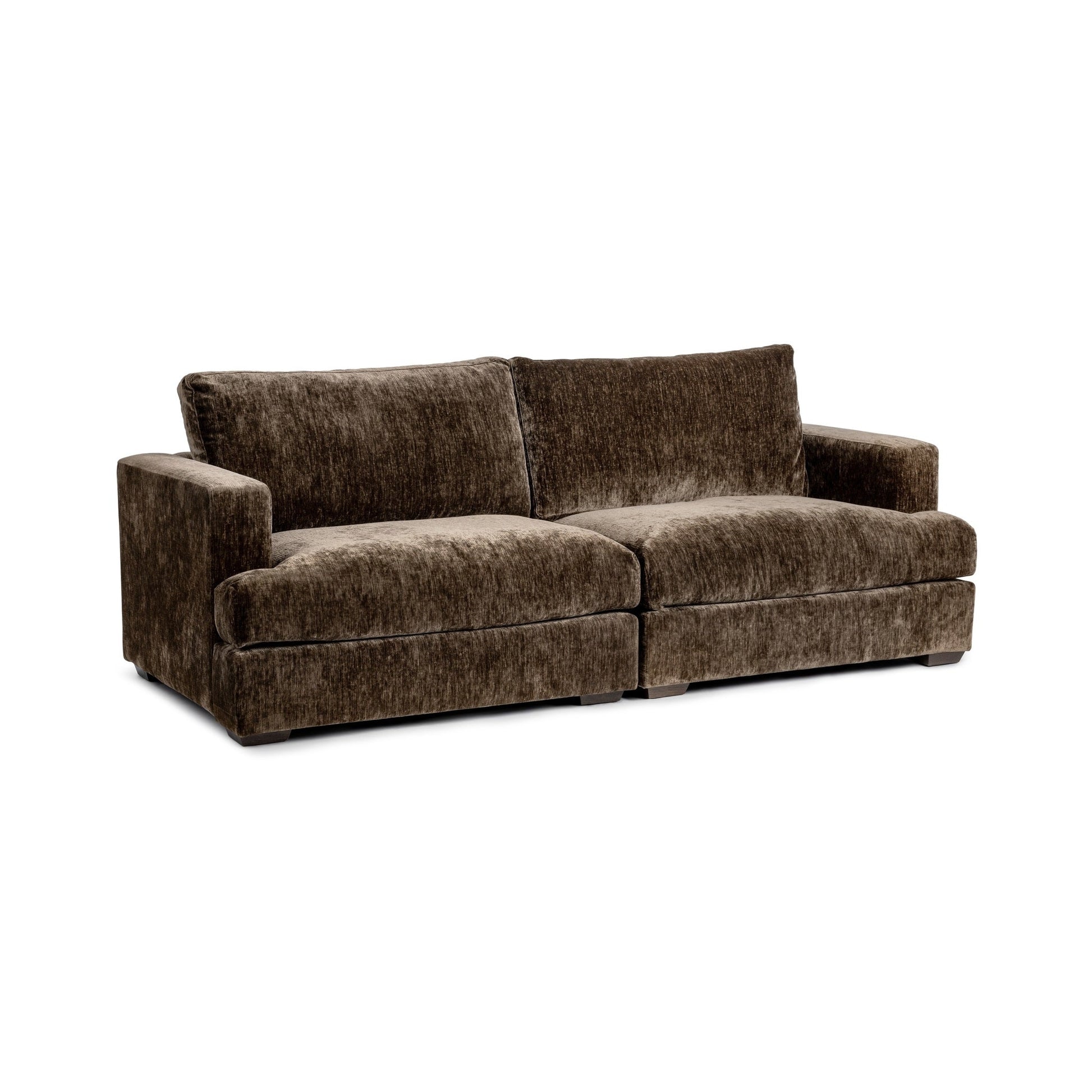 Ludwig 2pc Sofa - Mossed Brown