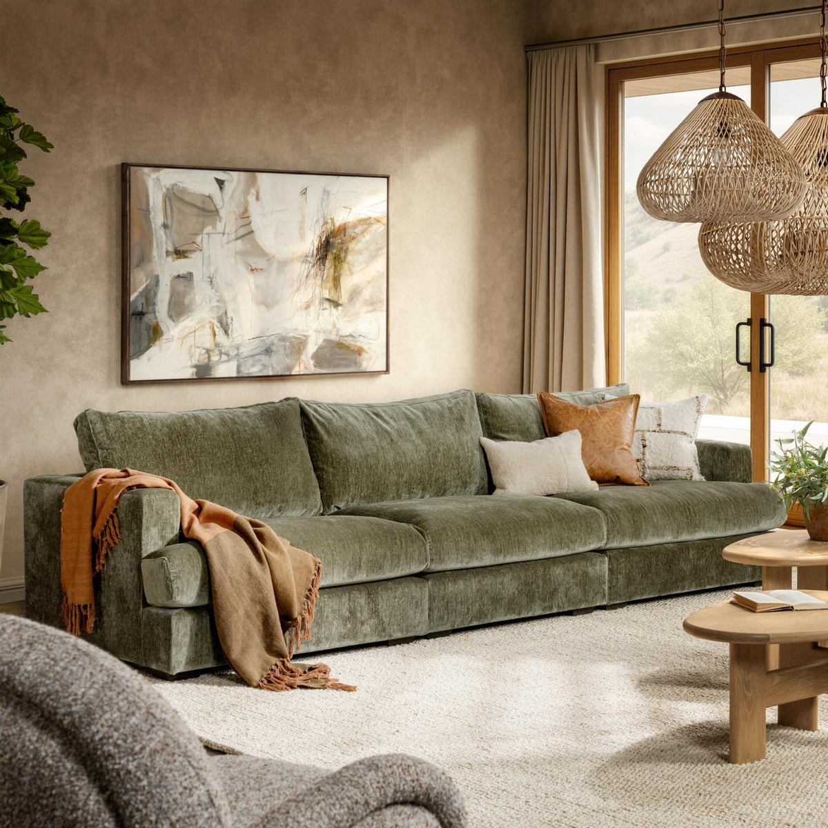 Ludwig 3 Piece Sofa - Willow Drift by Classic Home - view 8