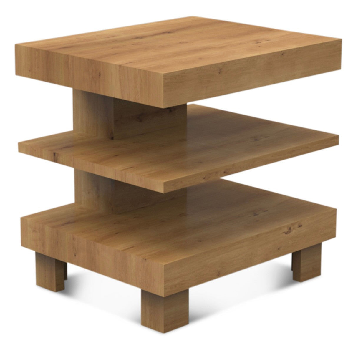 Flagstaff 24" Side Table in Natural Distressed Oak