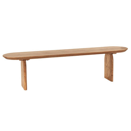 Catania Dining Bench Natural Acacia 70"