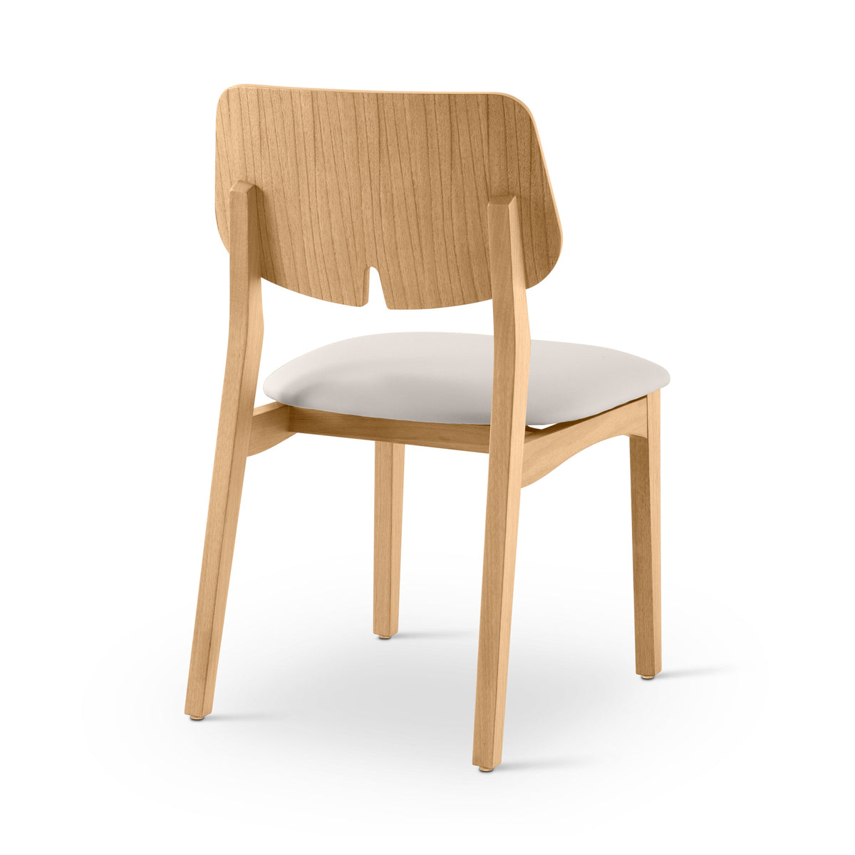 Beth Dining Chair Damasco, Shimmy Cream Vinyl by Urbia - detail 6