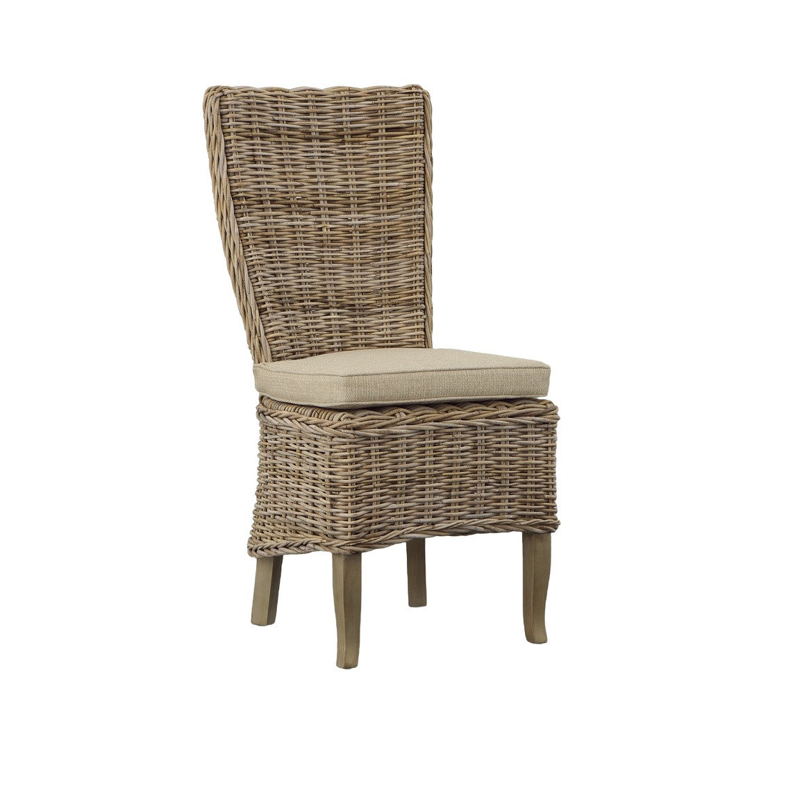 Woven Kubu Highback Side Chair - 19'