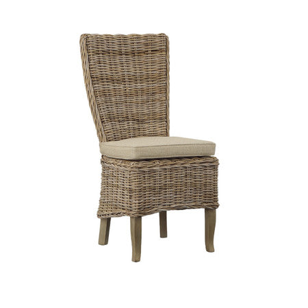 Woven Kubu Highback Side Chair - 19'