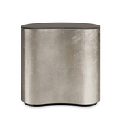 Amalie Charcoal Leaf End Table 25" by Caracole