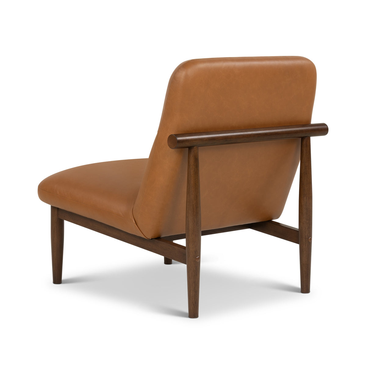 Hudson Leather Accent Chair Walnut, Panama Tan by Urbia - detail 6