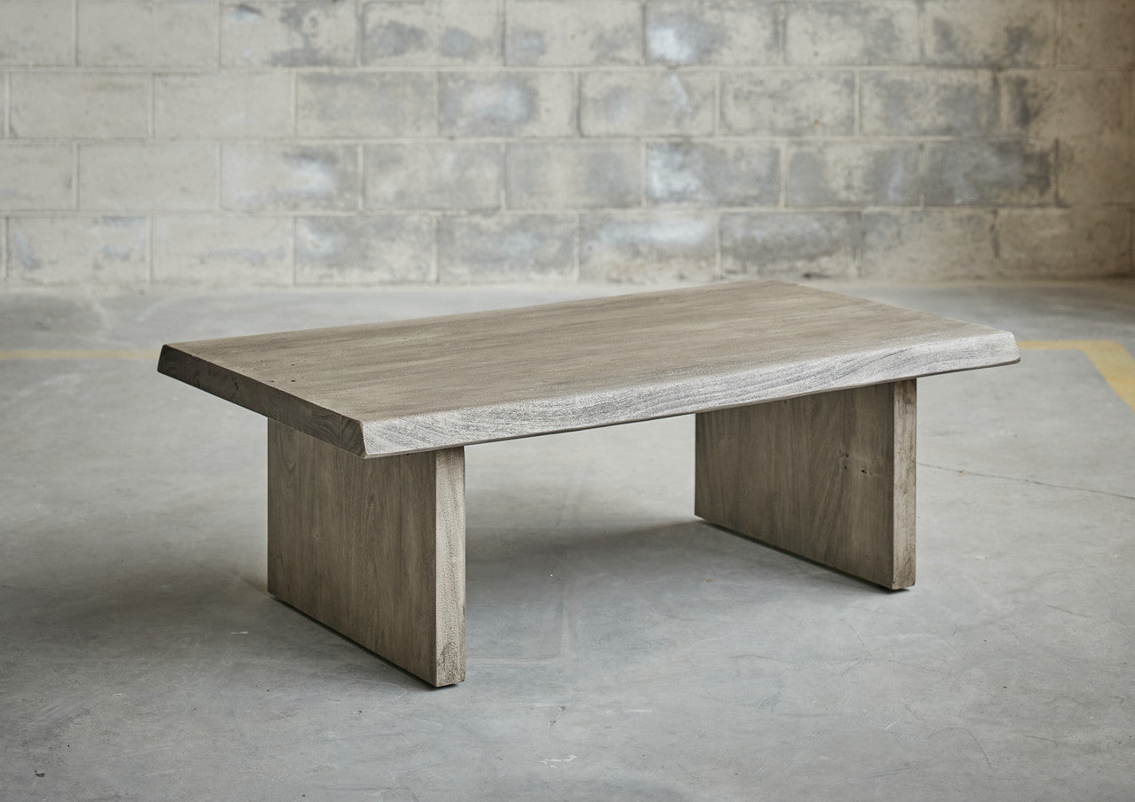 Brooks - 48" Coffee Table - Sandblasted Grey