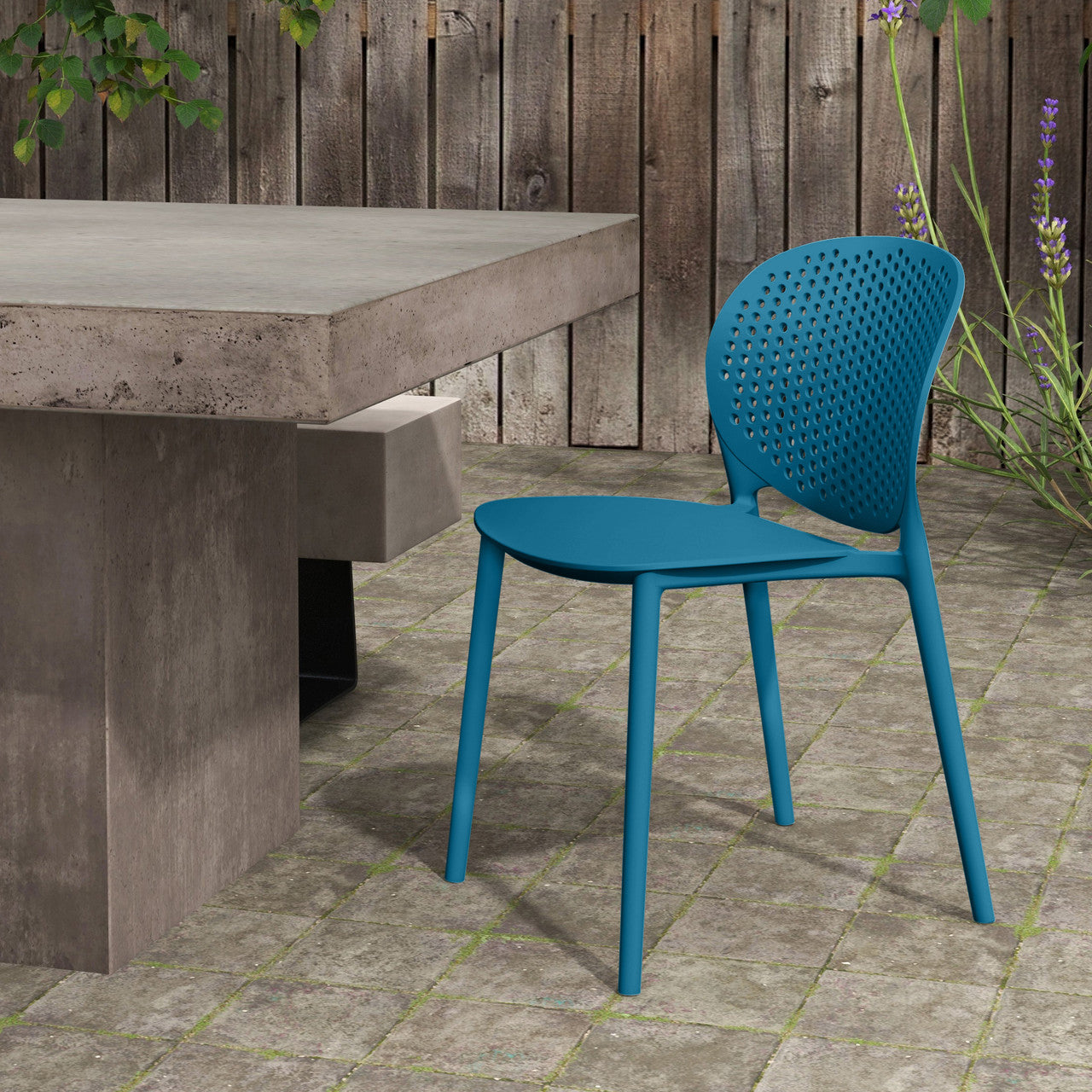 Metro - Bailey Side Chair - Set of 4 - Teal Green