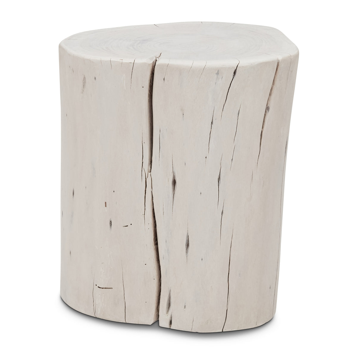 Brooks Solid Wood Stump - White Wash by Urbia - product view