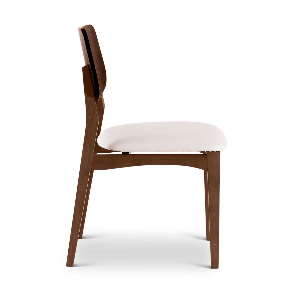 Beth Dining Chair Nogal, Shimmy Cream Vinyl by Urbia - detail 4