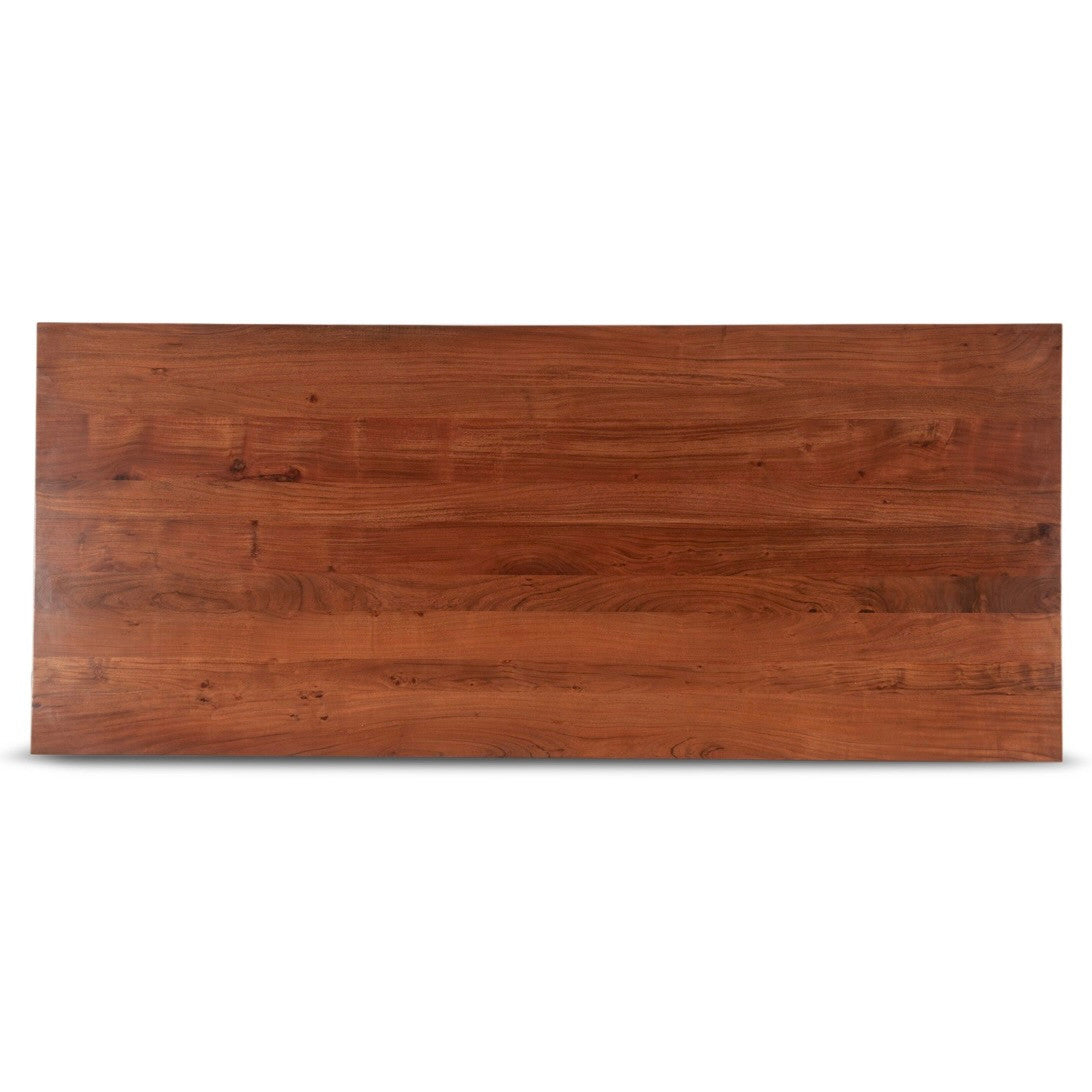 Savannah 94" Acacia Wood Dining Table Cinnamon Brown