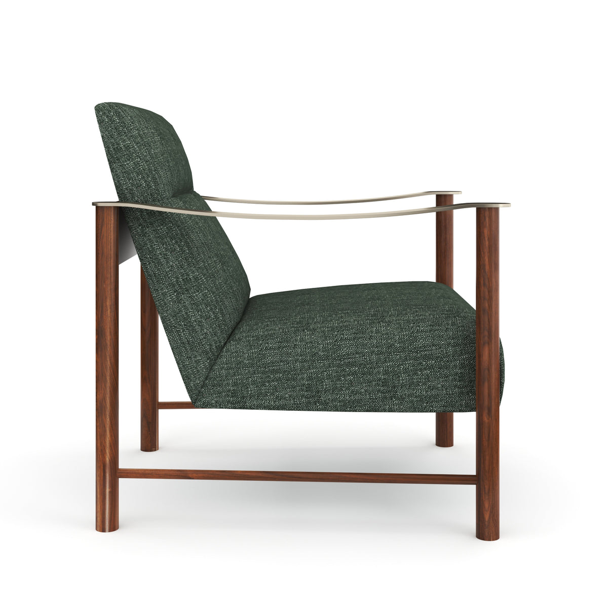 Slant Accent Chair Champagne Gold 28" by Caracole - view 4
