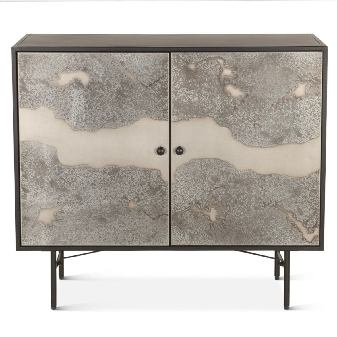 Manchester 39" Bar Cabinet in Oxidized Black