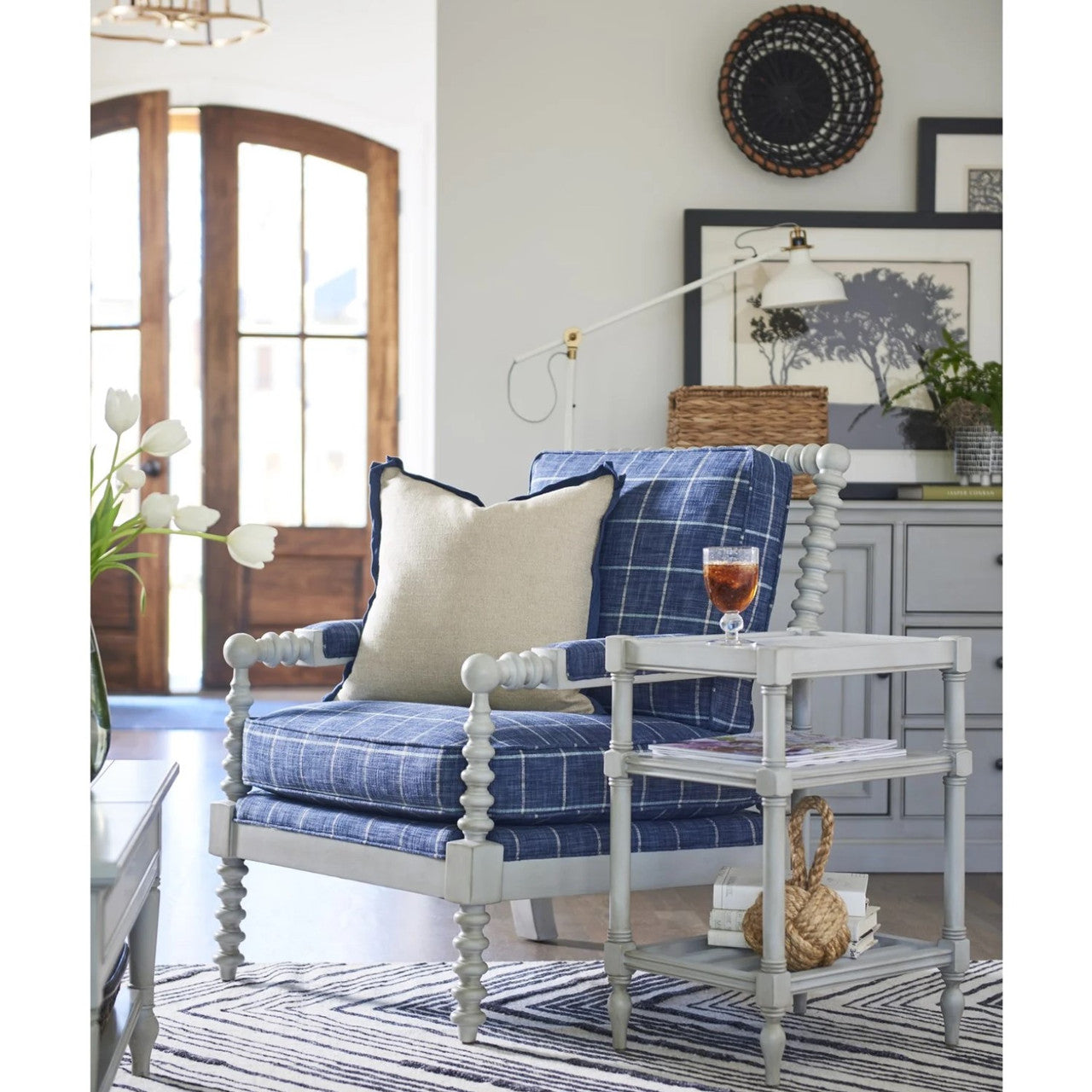 Summer Hill - French Gray Chair Side Table