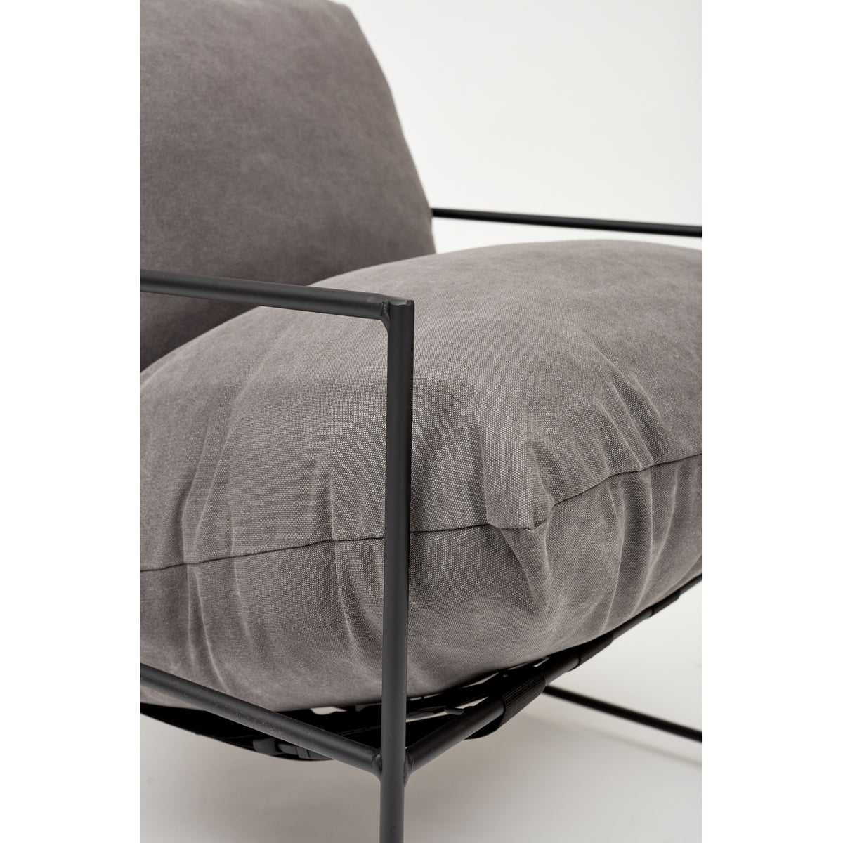 Metro Trent Accent Chair - Washed Grey Upholstery by Urbia - detail 5