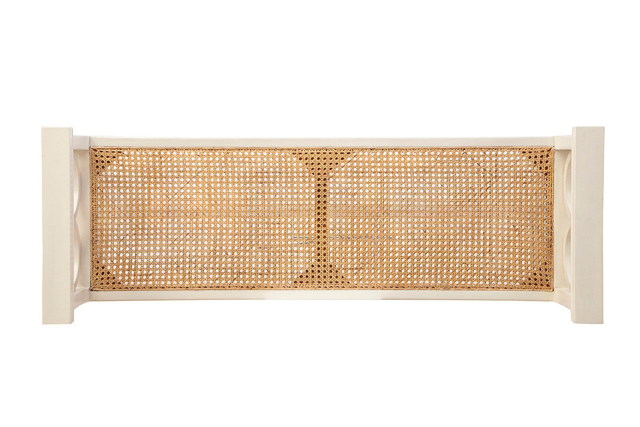 Cream Circles Bench - 54.25'