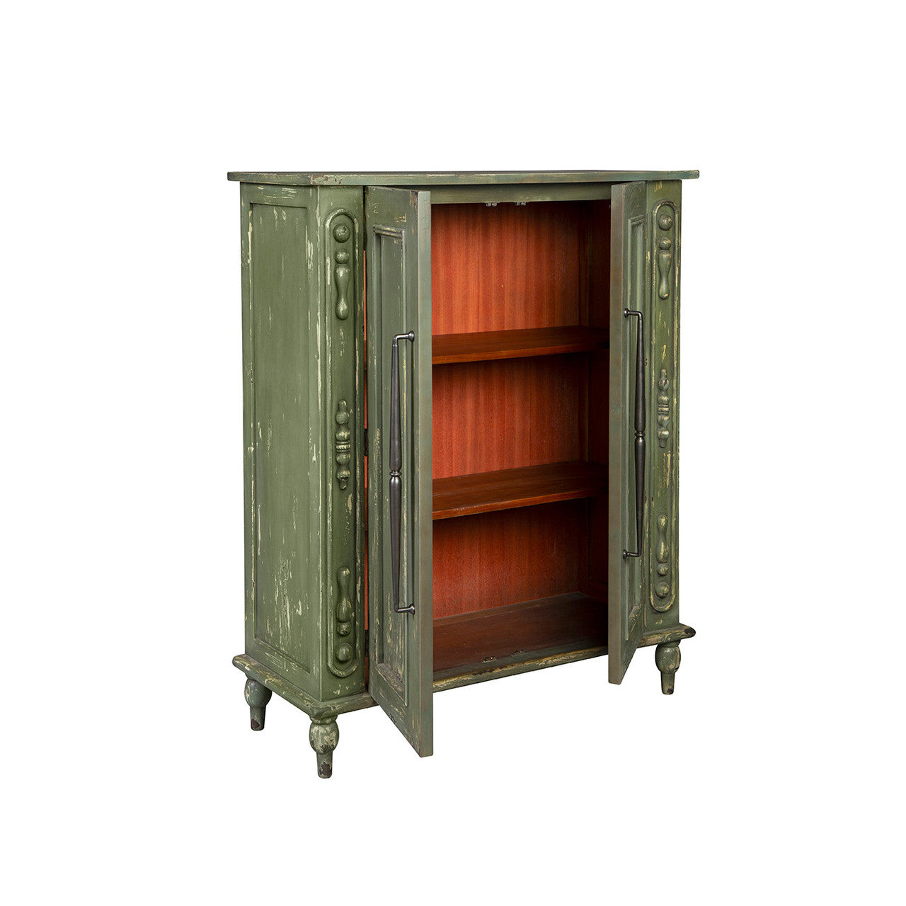 Green Bijou Hall Cabinet - 42'