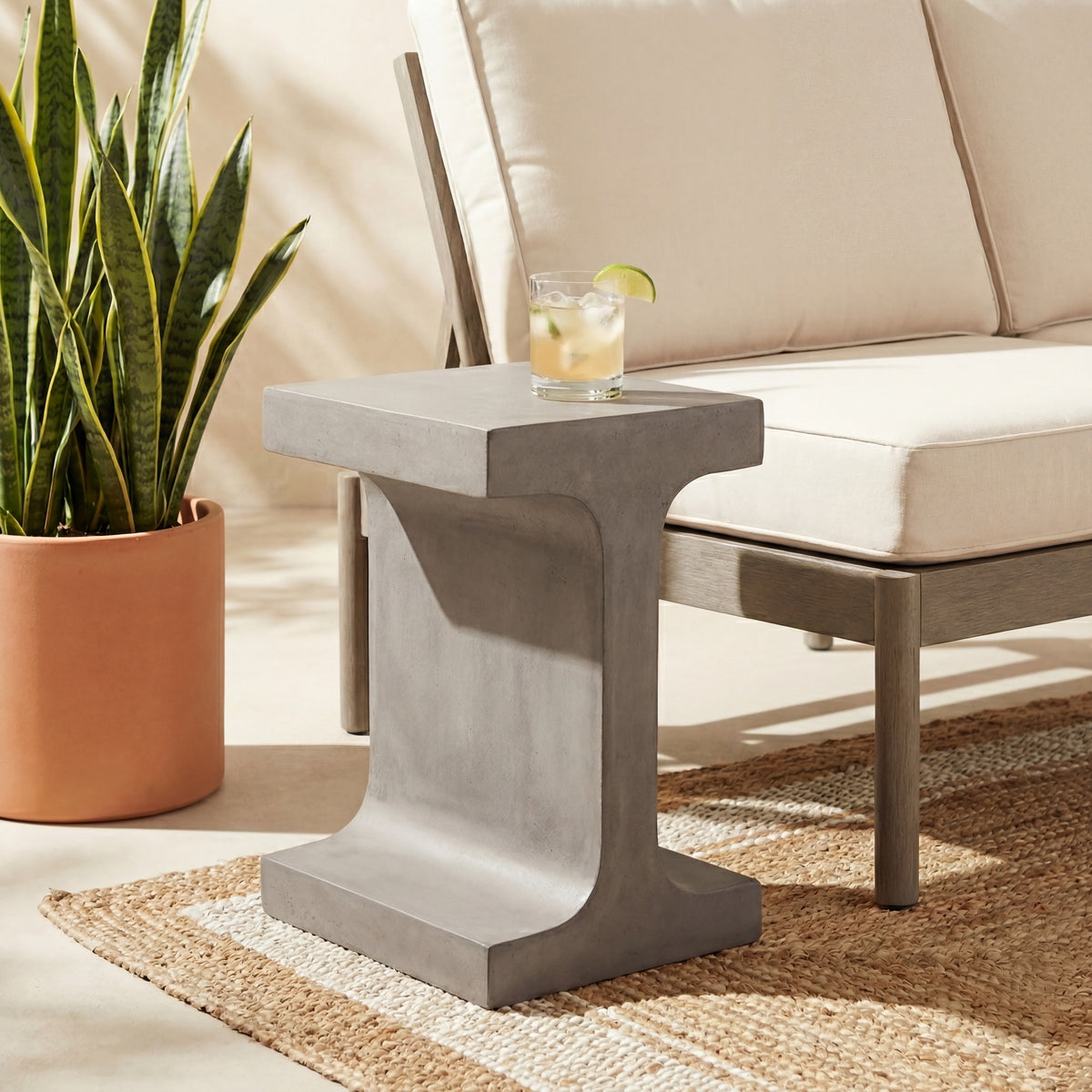 Justin End Table Dark Grey by Urbia - detail 5