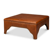 Streetman Cocktail Ottoman, Havana Brown by Sarreid Ltd